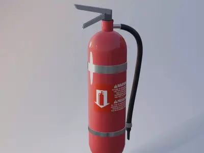 Fire Extinguisher - low poly game ready asset Low-poly 3D model
