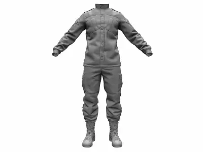  Army Combat Uniform ACU - High Poly 3D model