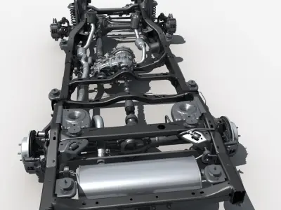 Car Chassis 02 3D model