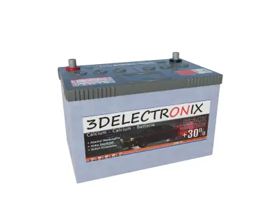 Automotive Battery Free low-poly 3D model
