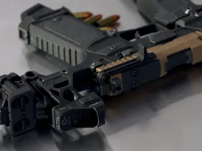 SIG Sauer P320 Custome Low-poly 3D model