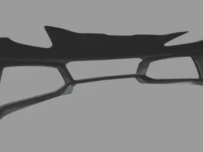 Front Bumper Chevrolet Corvette ZR1 2019 Low-poly 3D model