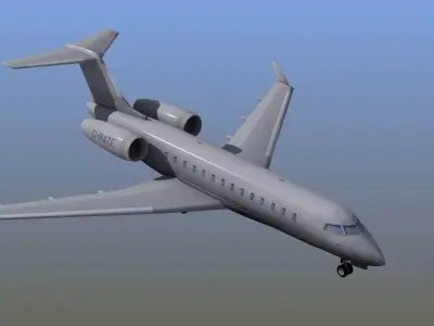 Global Express Aircraft 3D model