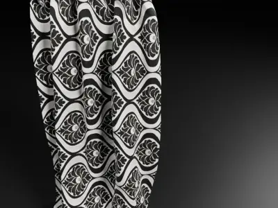 Shower Curtain Free 3D model