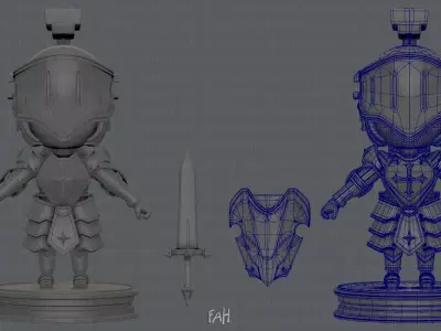 Armor Character 3D model