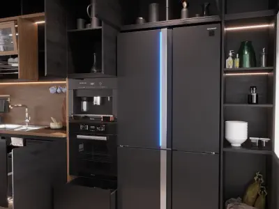 Kitchen 3D model Low Poly Low-poly 3D model