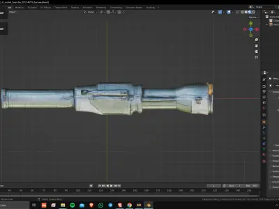 Sci-Fi Rocket Launcher 02 Low Poly Game Ready Asset Low-poly 3D model