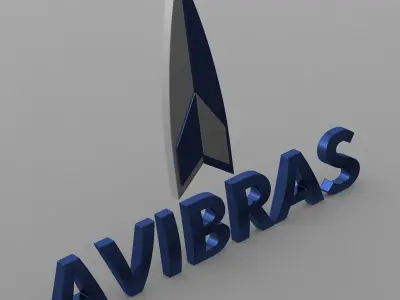 avibras logo 3D model