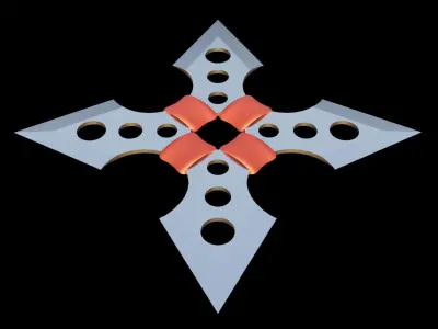 Shuriken 3D model 3D model