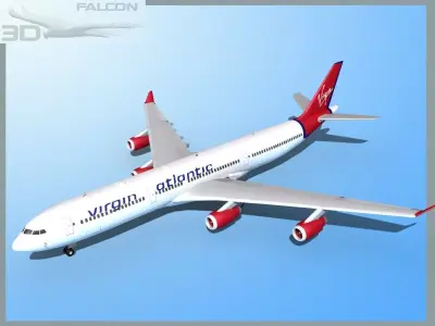 Falcon3D A340-600 Virgin Atlantic 3D model