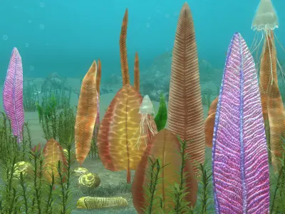 Ediacaran biota 3D model