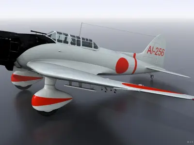 D3A1 - not rigged Low-poly 3D model