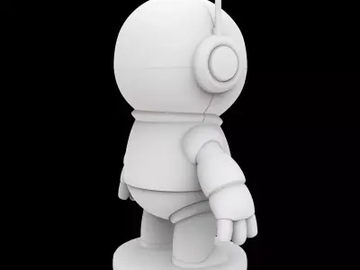 Robot Companion Figurine 3D Print Model 3D print model purchase