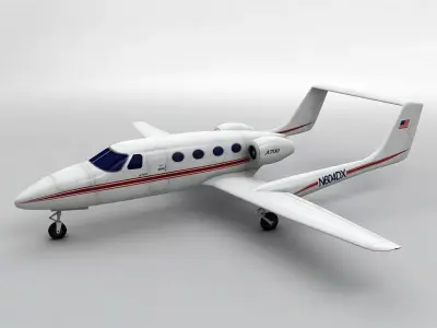  Adam A-700 Aircraft Low-poly 3D model