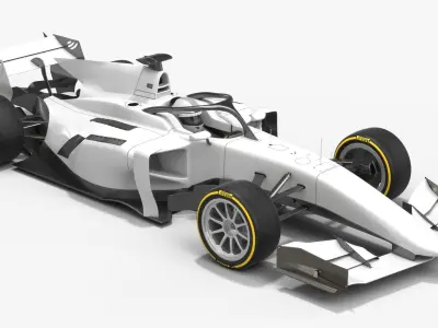 Formula 2 Dallara F2 Season 2020 3D model
