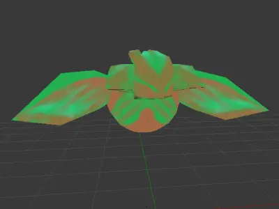 Dracon85 Anime Bird Low-poly 3D model