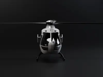 Helicopter Canvas 3D model
