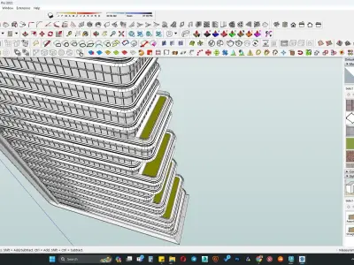 Commercial office building 3d model 3D model