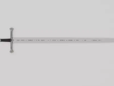 Anduril sword 3D model