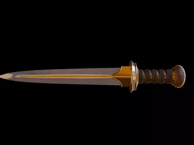 Fantasy Gladius  Low-poly 3D model