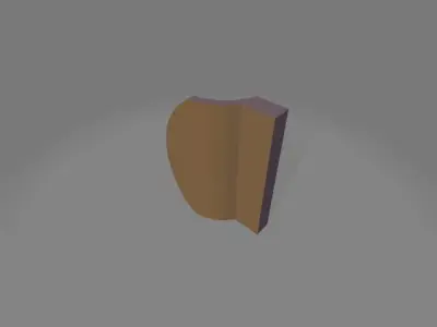 Balcony door handle 3D print model
