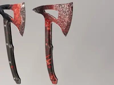 Hatchet Low-poly 3D model