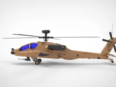 AH-64 Apache BRN 3D model