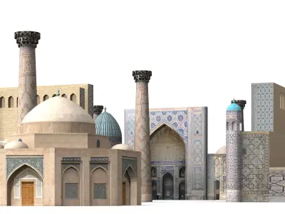 Registan Palast 3D model