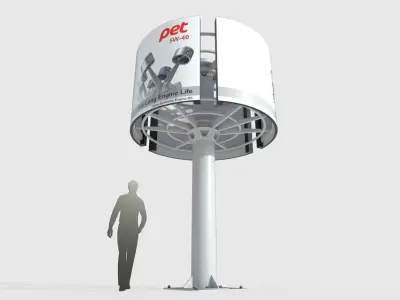 Billboard M8 Low-poly 3D model