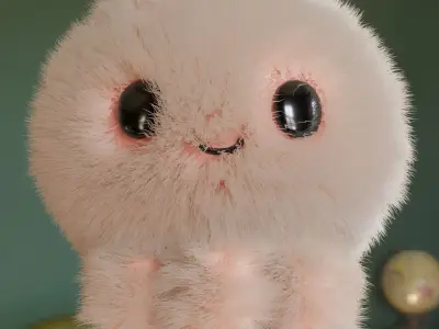  fluffy Toy Free 3D model