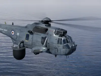 Westland Sea King ASaC7 Royal Navy 3D model