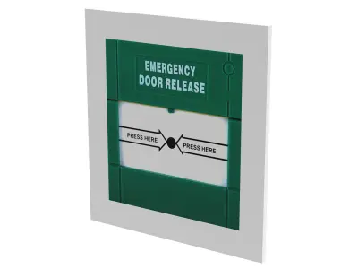 Emergency Signboard Low-poly 3D model