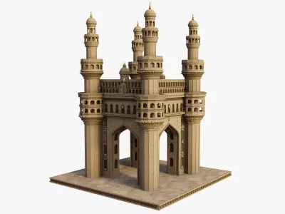 Charminar India 3D model