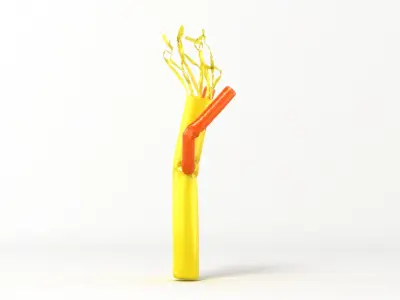 Skydancer 2 orange toy stick 3D model