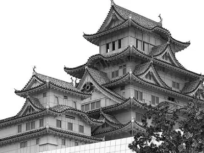 Japanese Style Castle 3D model