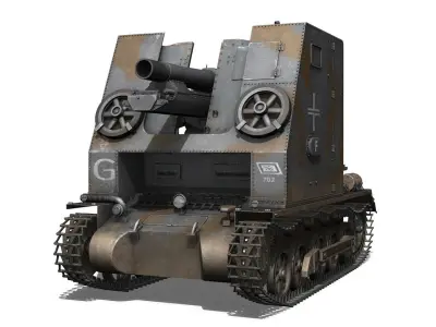 Sturmpanzer1 - Bison - 1 PzDiv 3D model