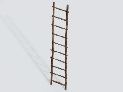 Ladder 01 Low-poly 3D model