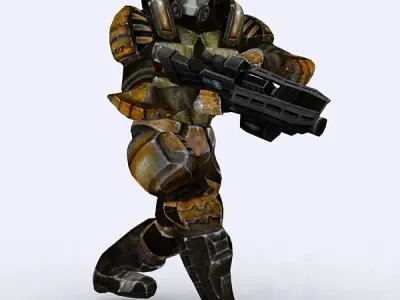 Josh elite trooper Low-poly 3D model