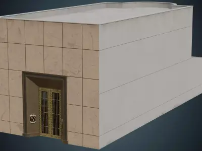 Building 8B Low-poly 3D model