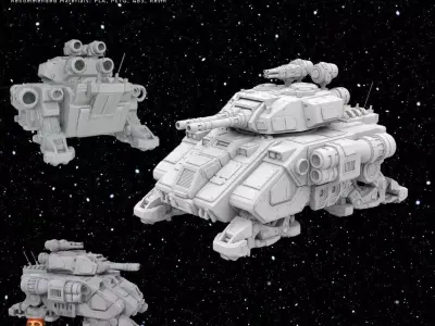 D Printable Iron Oath Goliath Heavy Assault Tank 3D model