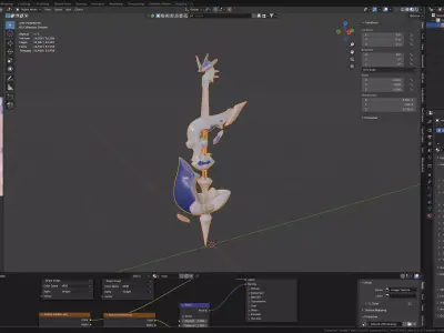 Kings Glory Cello Props Low-poly 3D model