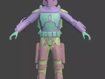 JANGO FETT Fortnite BIO Free 3D model