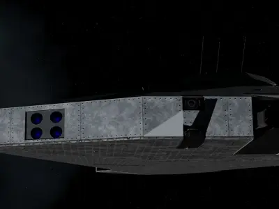 Heron-class Heavy Interceptor Frigate 3D model