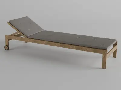 Pool lounger 3D model
