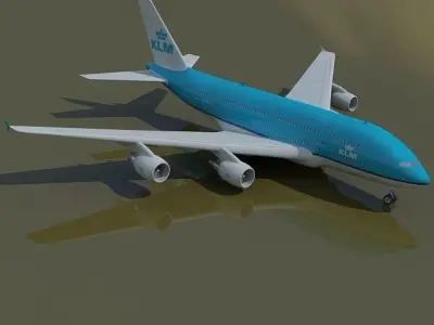 KLM Airbus Netherlands 3D model