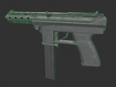 Intratec TEC DC9 Low-poly 3D model
