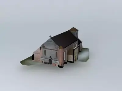 Church. Assumption of the Blessed Virgin Mary St St John the ... Free 3D model