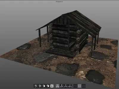 Lumber Kit - Dry Rot Texture Low-poly 3D model