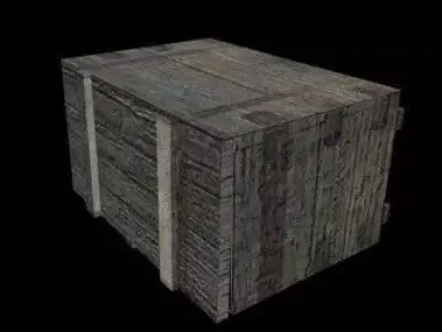AmmoCrate wooden crate Free 3D model