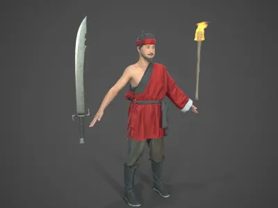 Bandit Low-poly 3D model